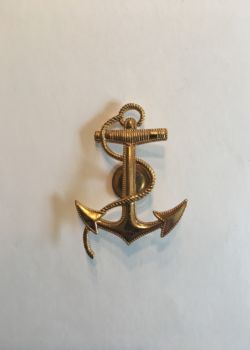 Cadet Corps C/M stamped metal device variant for the combination cap. 1943-44