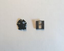 U.S. Navy. Officer. Officer collar device and officer collar rank device (obverse). 1943.