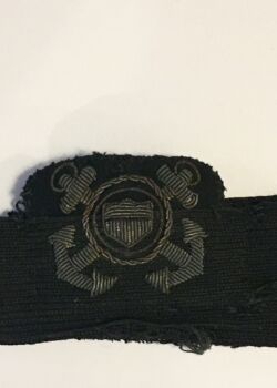 U.S. Maritime Commission - U.S. Maritime Service, training cadre/chief petty officer cap badge. circa 1942-45.