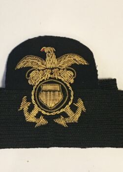 U.S. Maritime Commission - U.S. Maritime Service, training cadre/officer cap badge. circa 1938-1942.