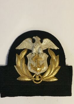 U.S. Maritime Service, officer cap badge. circa 1942-1945.