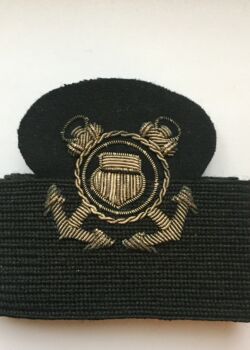 U.S. Maritime Commission - U.S. Maritime Service, training cadre/chief petty officer cap badge. circa 1939-42.