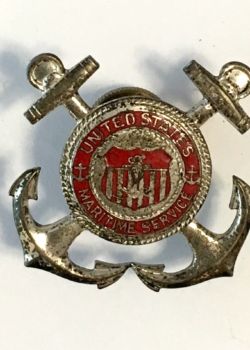 War Shipping Administration, U.S. Maritime Service training cadre CPO/trainee. 1942-1947.