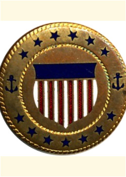 U.S. Maritime Service, training cadre brass collar dog. 1938-42.