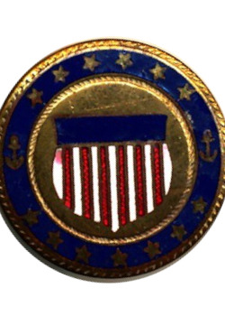 U.S. Maritime Service, officer trainee brass collar dog. 1938-42.