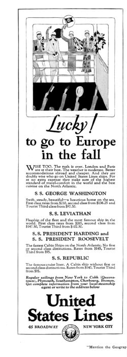 September 1929 USL advert