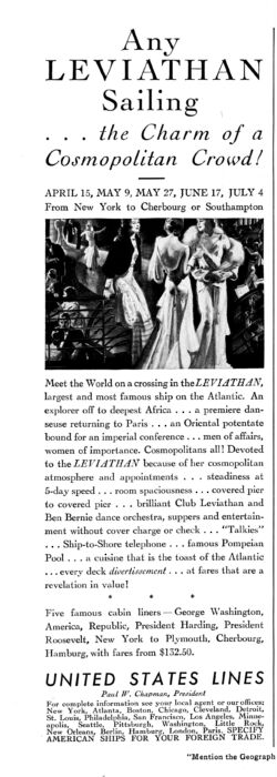 April 1931 USL advert